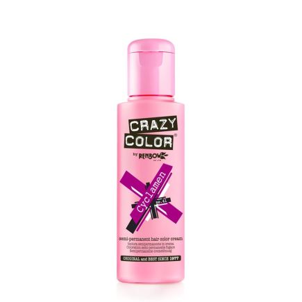 Crazy Color Semi-Permanent Hair Colour Cream Cyclamen (100ml)