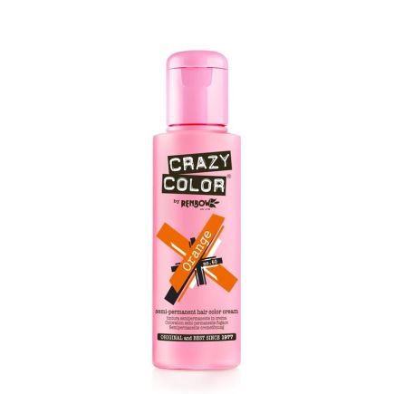 Crazy Color Semi-Permanent Hair Colour Cream Orange (100ml)