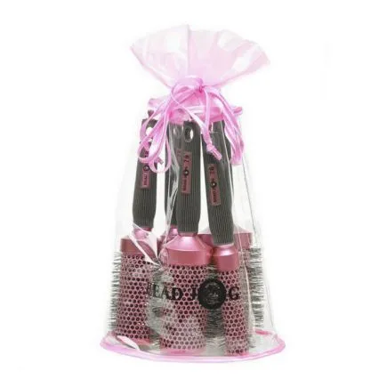 Head Jog Oval Pink Brush Set