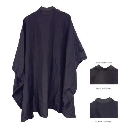 Hair Tools Silicon Neck Gown Black