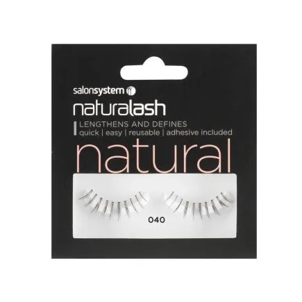 Salon System Naturalash Strip Lashes 040 Black Underlash (Natural)