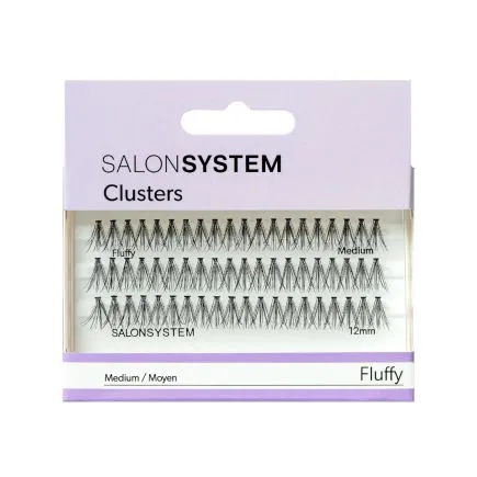 Salon System Individual Cluster Lashes Fluffy Medium