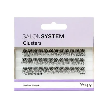 Salon System Individual Cluster Lashes Wispy Medium