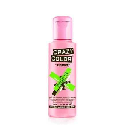 Crazy Color Semi-Permanent Hair Colour Cream Toxic UV (100ml)