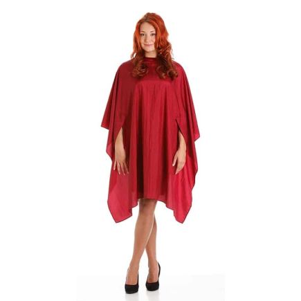 Feel For Hair Artisan Gown Trilobal Fabric Burgundy with Poppers