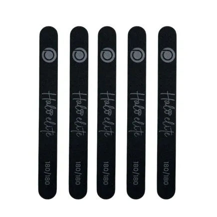 Halo Elite Black Straight File 180/180 (5pk)