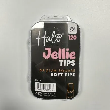 Halo Jellie Tips Medium Square (120 Pack)