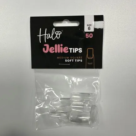 Halo Jellie Tips Square Size 6 (50 Pack)