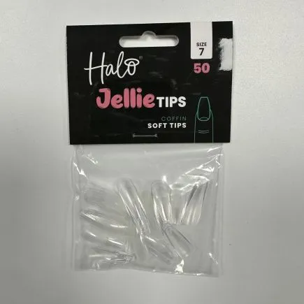 Halo Jellie Tips Coffin Size 7 (50 Pack)