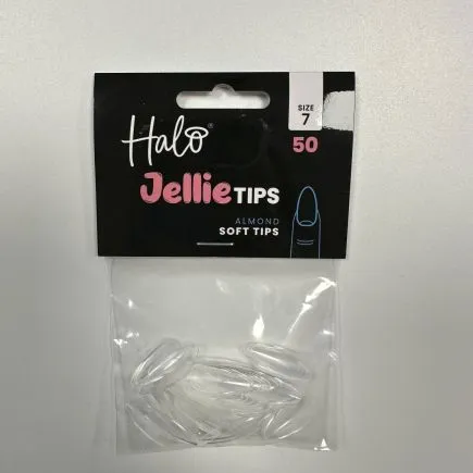 Halo Jellie Tips Almond Size 7 (50 Pack)