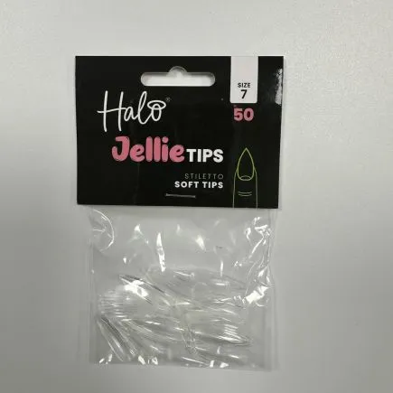 Halo Jellie Tips Stiletto Size 7 (50 Pack)