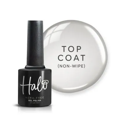 Halo Gel Polish Hema Free Top Coat (Non Wipe) (8ml)