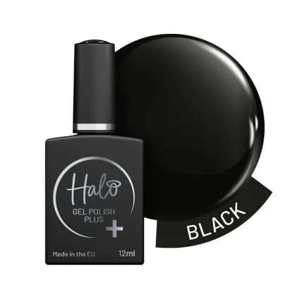 Halo Gel Polish Plus Black (12ml)