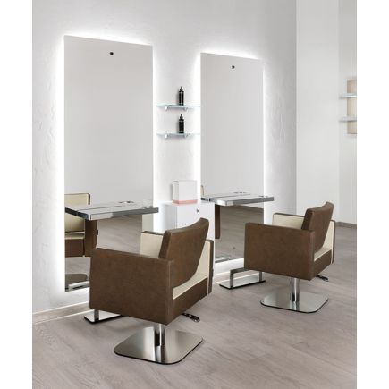 Salon Ambience Square Hydraulic Chair - Rounded Base