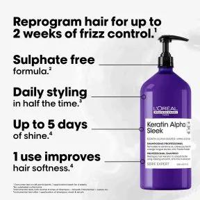 L'Or&eacute;al Professionnel Keratin Alpha Sleek Shampoo (1500ml)