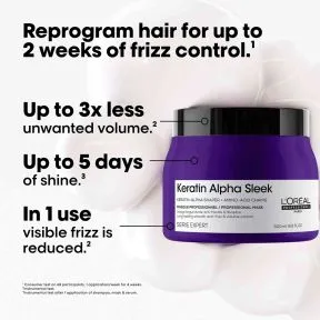 L'Or&eacute;al Professionnel Keratin Alpha Sleek Mask (500ml)