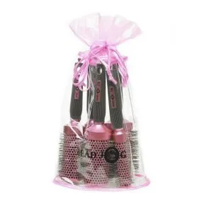 Head Jog Oval Pink Brush Set