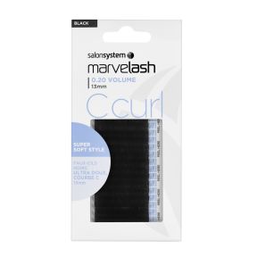 Salon System Marvelash C Curl 0.20 Lashes (Volume) - 13mm Black