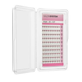 Salon System Russian Pro Fan Lash Extensions (D Curl 3D 8-13mm)