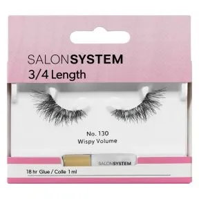 Salon System Strip Lash 3/4 Length 130 Wispy Volume