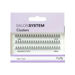 Salon System Individual Cluster Lashes Fluffy Short