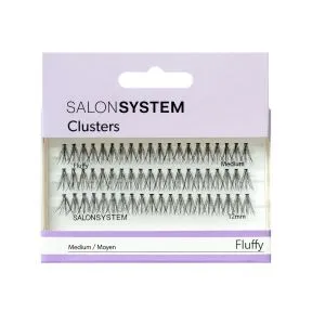 Salon System Individual Cluster Lashes Fluffy Medium