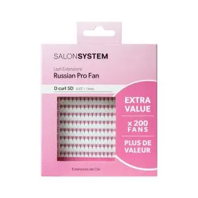 Salon System Extra Value ProFan Lash Extensions 5D D Curl 0.07 11mm