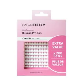 Salon System Extra Value ProFan Lash Extensions 5D C Curl 0.07 11mm