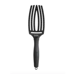 Olivia garden Fingerbrush Medium Boar & Nylon Black