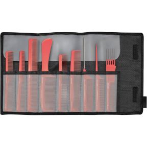 Jaguar A-Line Comb Set Coral (9pc)