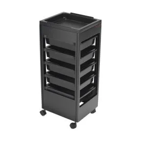 REM Express Delivery Studio Salon Trolley Black Flat Top
