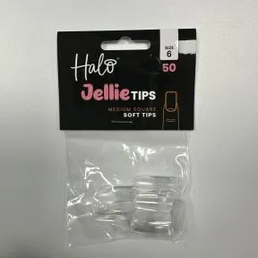 Halo Jellie Tips Soft Gel  Nail Tips Square (50 pk)