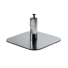 Salon Ambience Maya Swivel Chair Square Silver Base