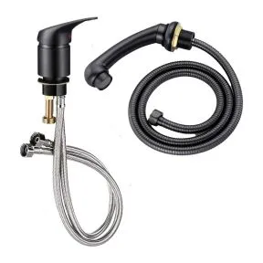 Salon Fit Complete Mixer Tap Set Black Matte